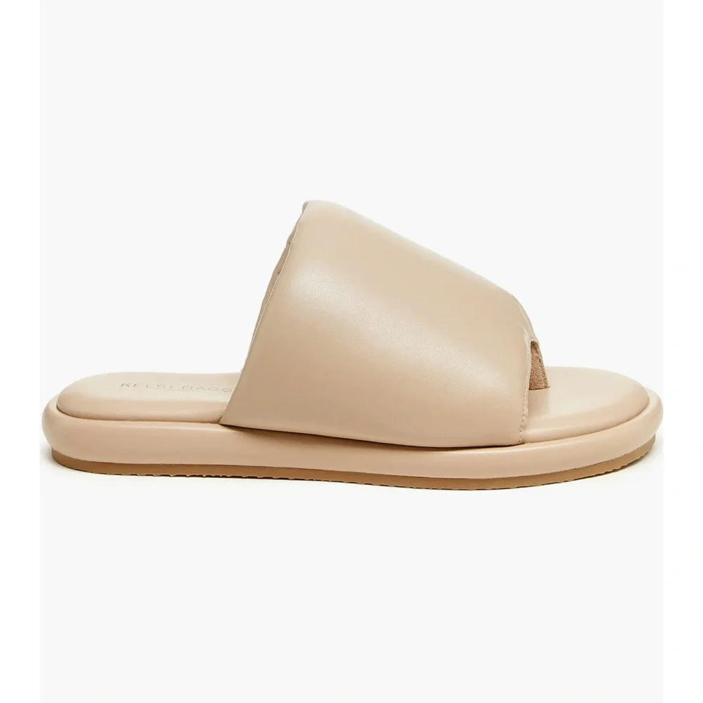 Kelsi Dagger Puffy Traveler Slide Sandal Tan 7